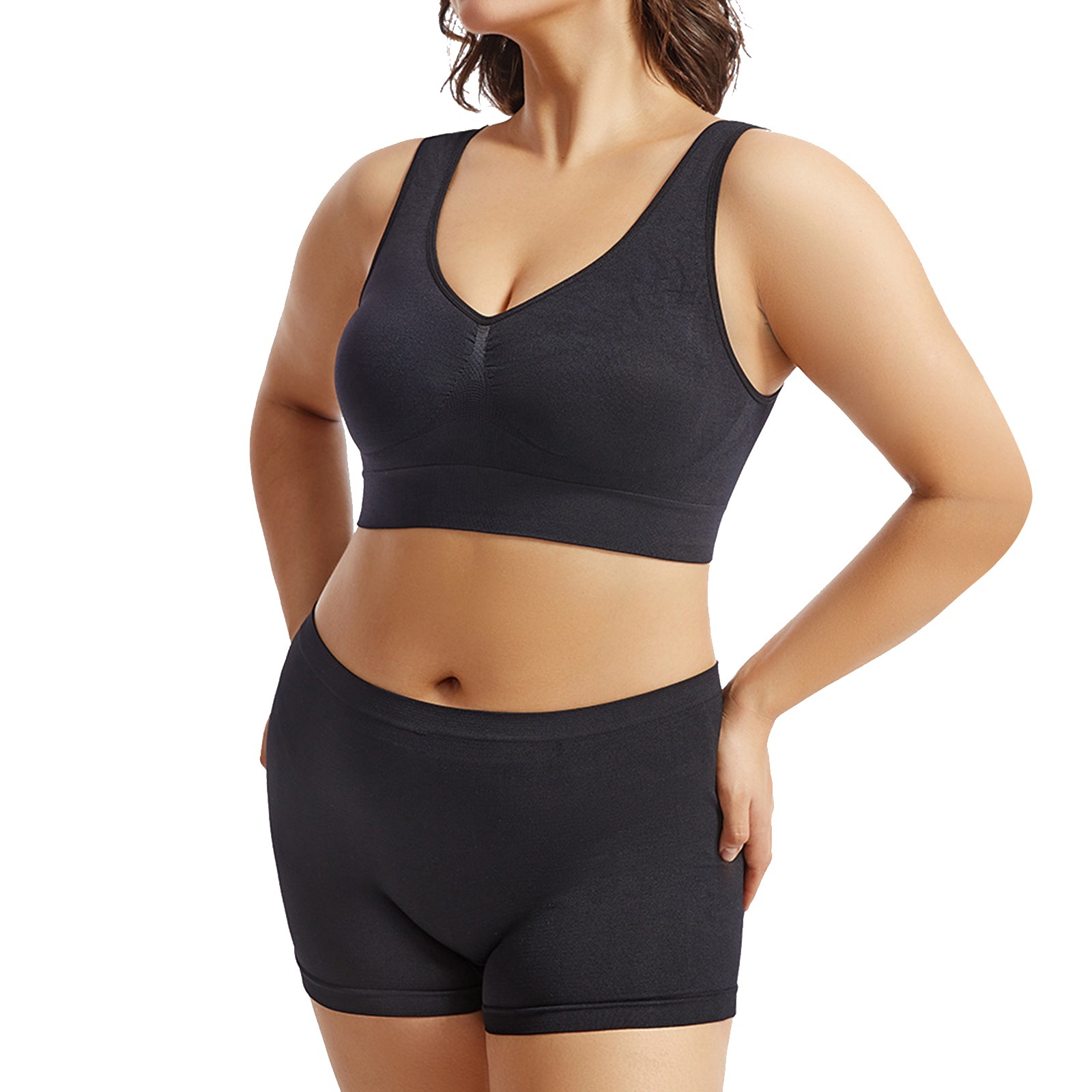 thumbnail image 2 of Conjunto de lencería floral de encaje para mujer - Dos piezas: sujetador y braguitas - Diseño sexy de poliéster - Ropa de dormir para la noche de bodas - Tallas S-XXXXXL, 2 of 5
